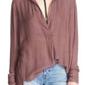 NWT Free People On the Road Striped Tunic Top XS